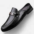 Dorevelle Men’s Dress Loafers with Stylish Buckle & Classic Round Toe Design
