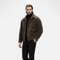 Dorevelle | Men’s Faux Fur Jacket – Lapel Autumn Winter Elegance