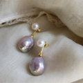 Exquisite Lilac Pearl Earrings for a Touch of Elegance