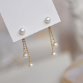 Elegant and Sparkling Pearl Earrings for a Sophisticated Look