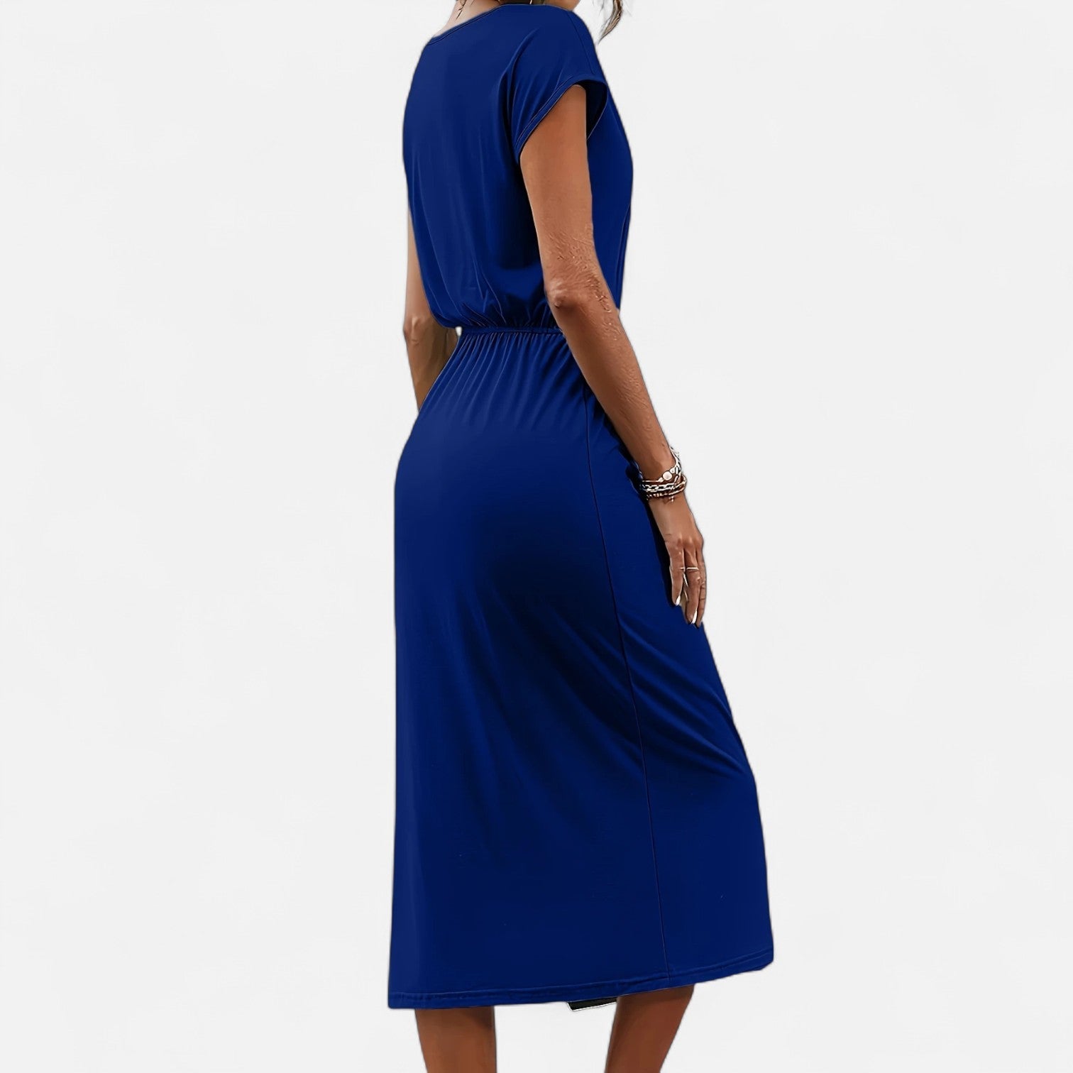 Dorevelle Women's Elegant White Dress with Stylish Heritage Knot Detail