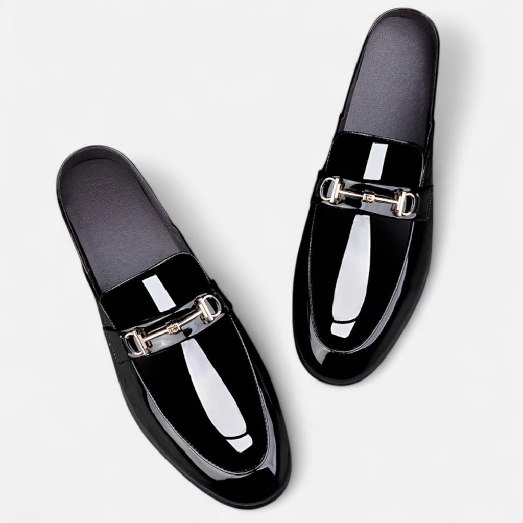 Dorevelle Men’s Dress Loafers with Stylish Buckle & Classic Round Toe Design