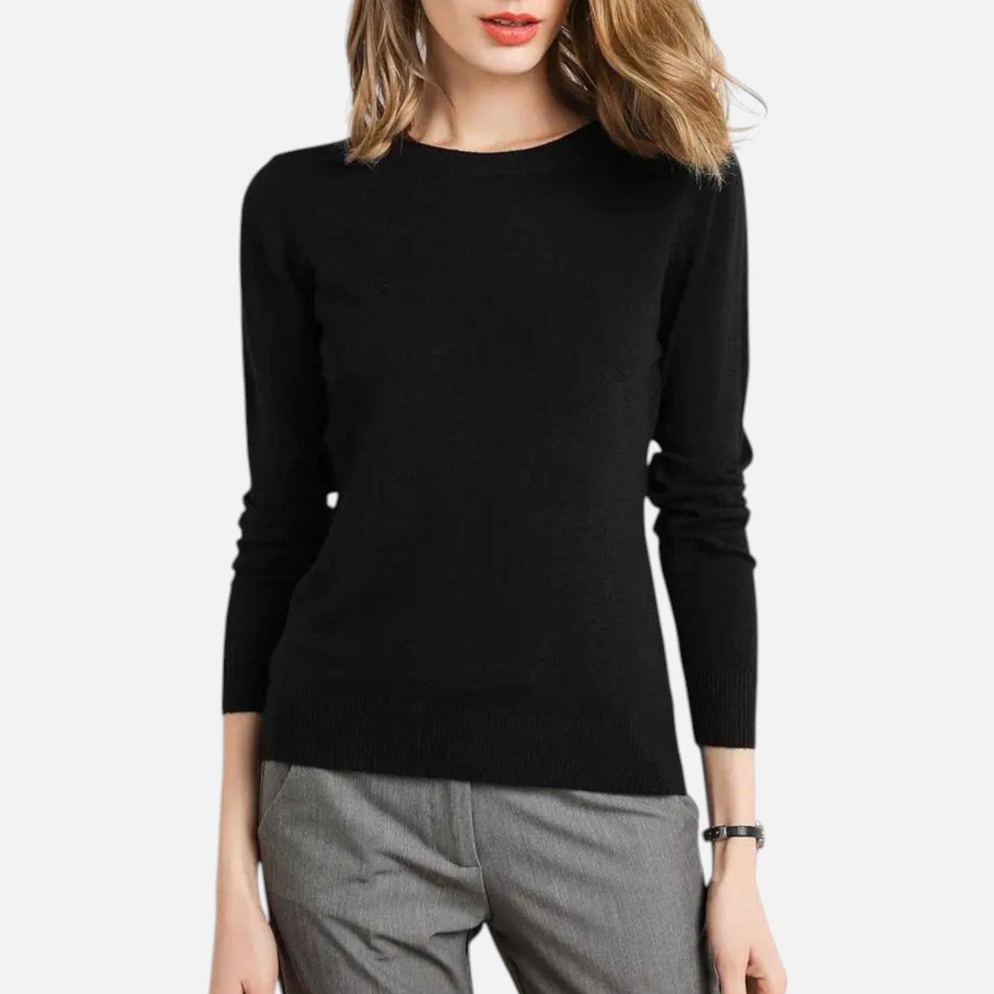 Dorevelle | Damen Merino-Wollpullover – Zeitlose O-Ausschnitt Eleganz
