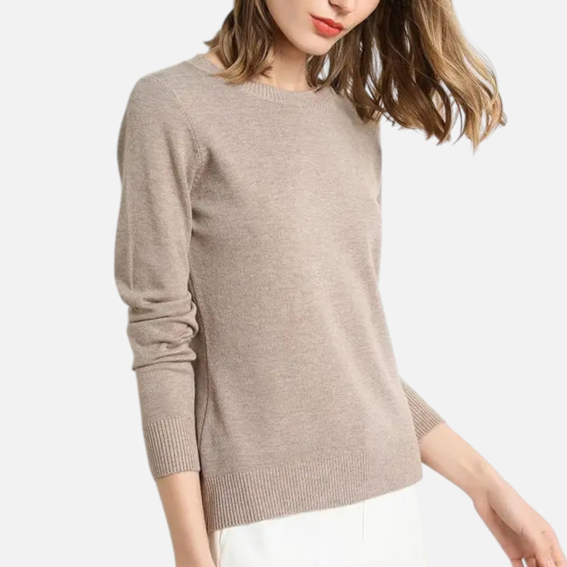Dorevelle | Damen Merino-Wollpullover – Zeitlose O-Ausschnitt Eleganz