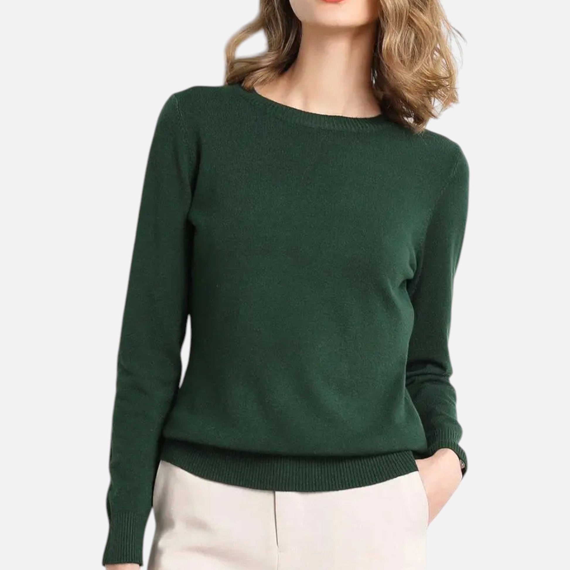 Dorevelle | Damen Merino-Wollpullover – Zeitlose O-Ausschnitt Eleganz