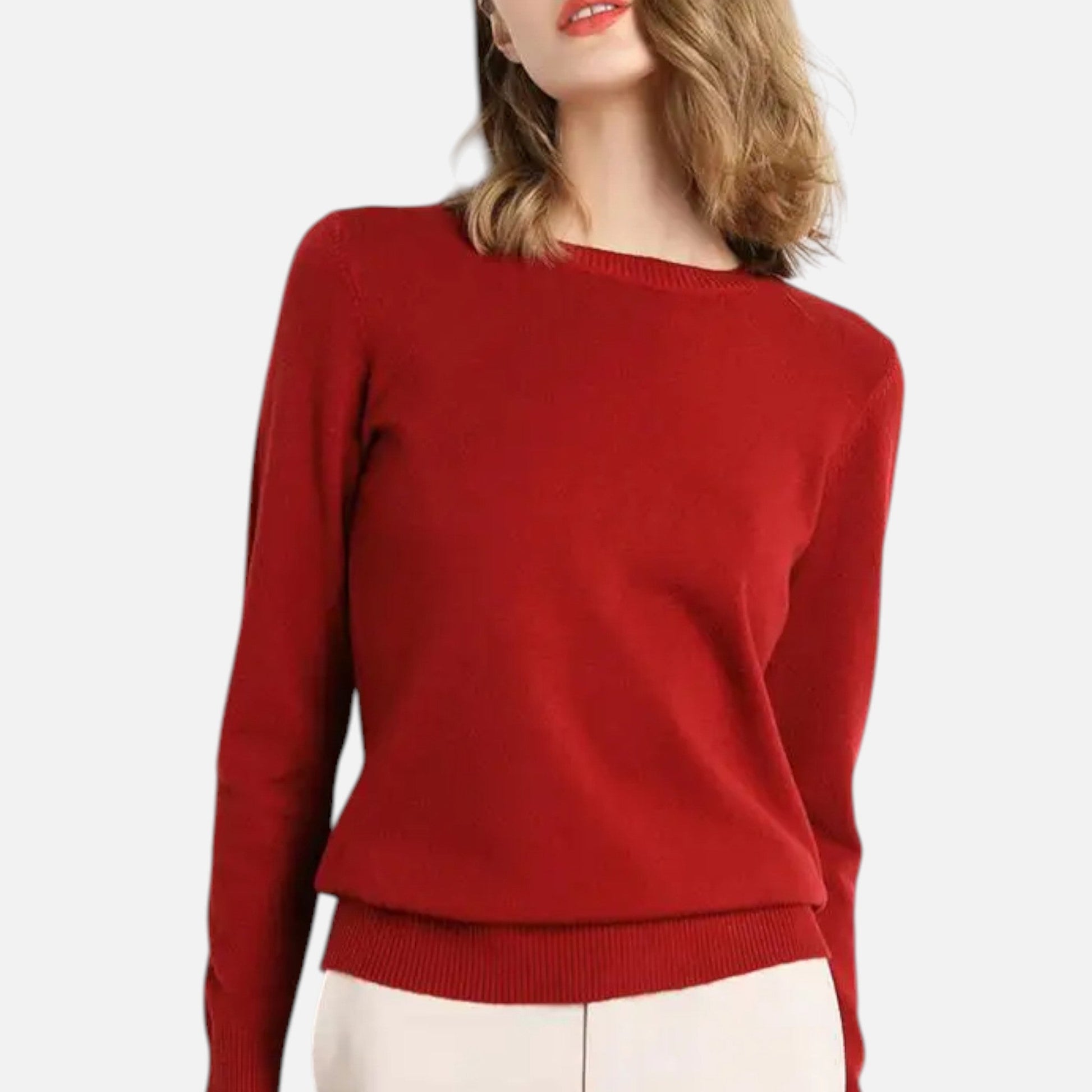 Dorevelle | Damen Merino-Wollpullover – Zeitlose O-Ausschnitt Eleganz