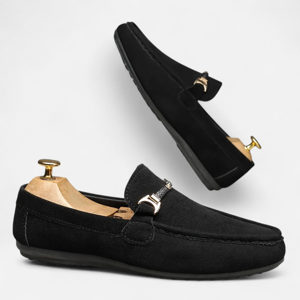 Dorevelle Men’s Classic Slip-On Buckle Loafers for Stylish Comfort