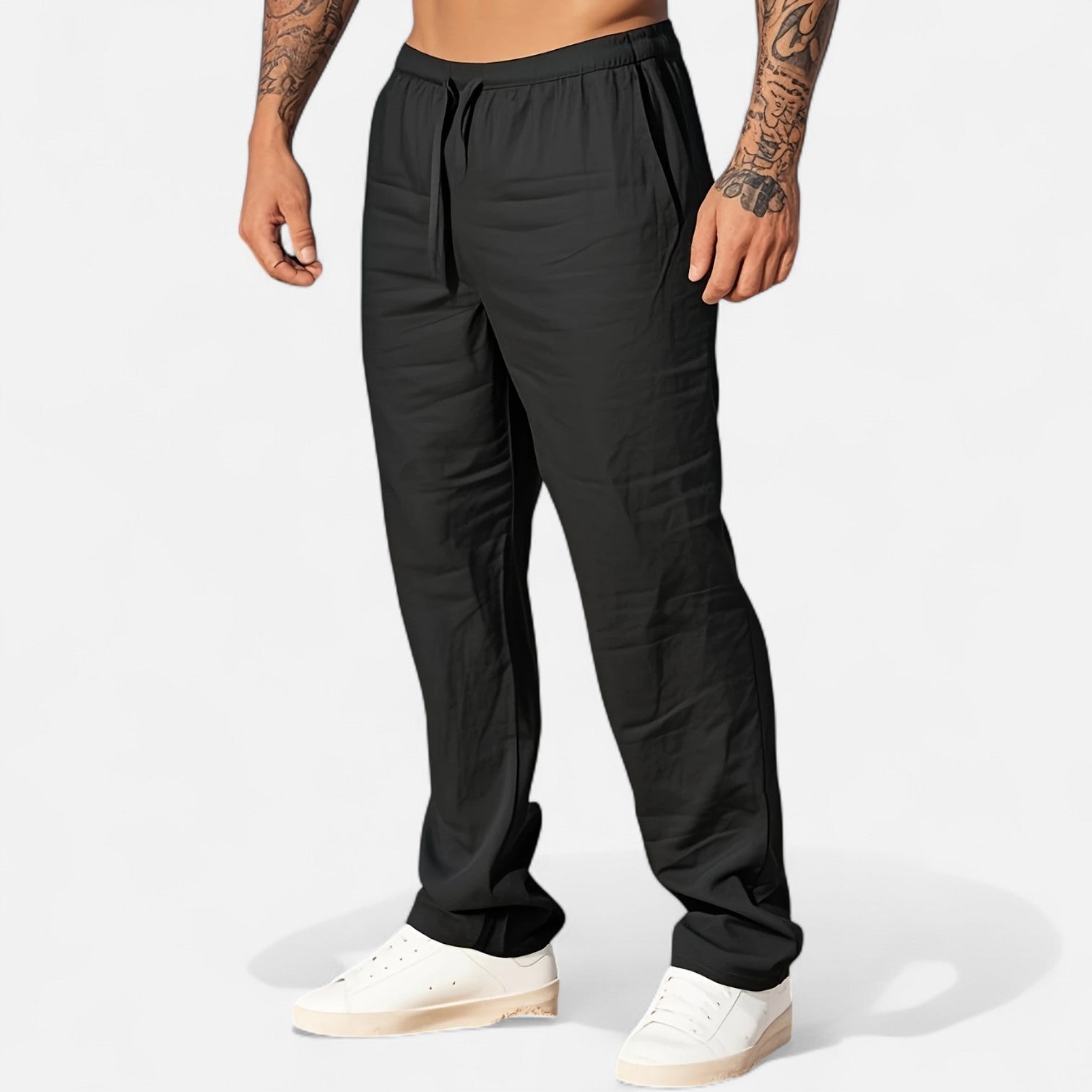 Dorevelle Men’s Linen Trousers – Classic Heritage Relaxed Fit for Ultimate Comfort