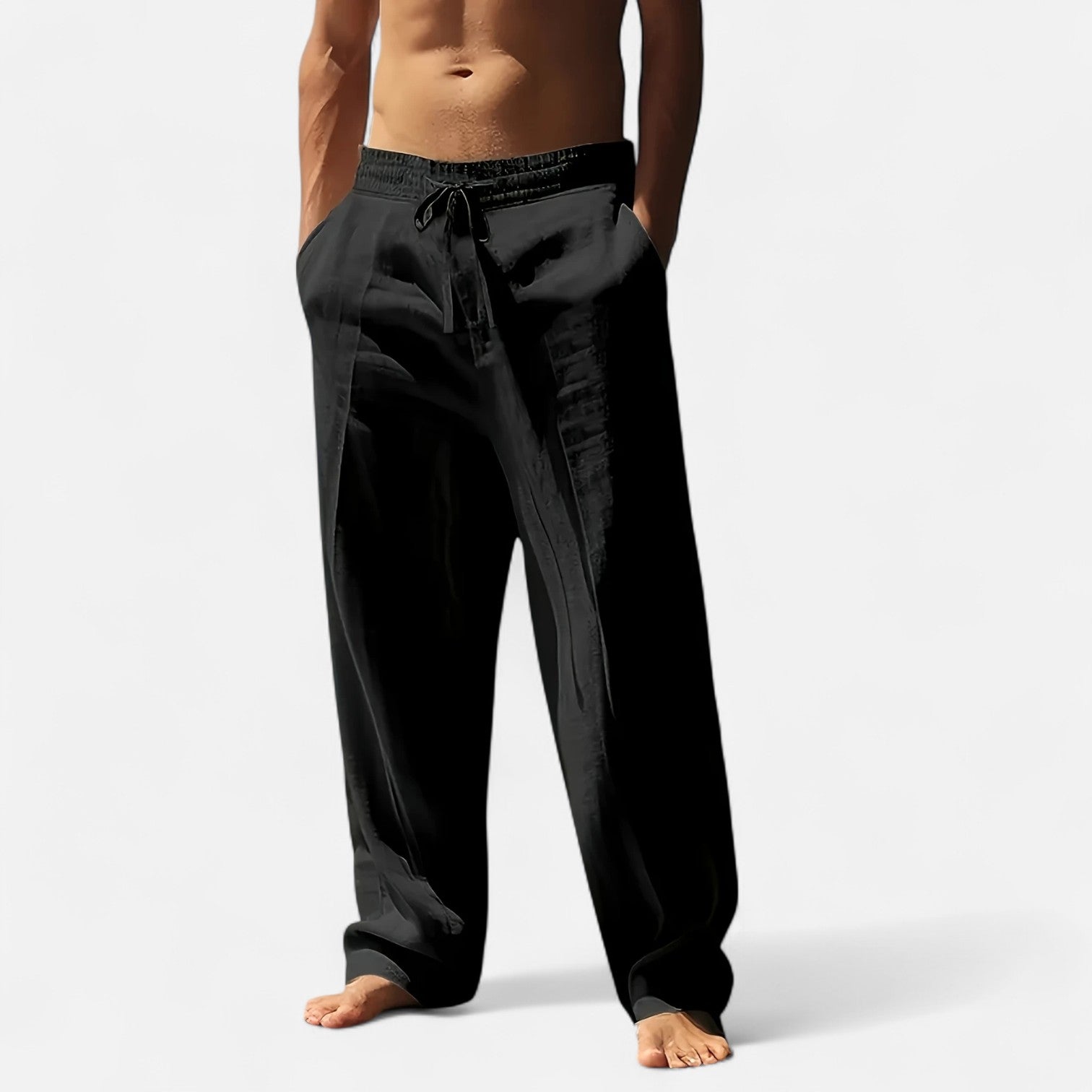 Dorevelle | Men’s Comfortable Relaxed Linen Autumn Pants – Effortless Riviera Style