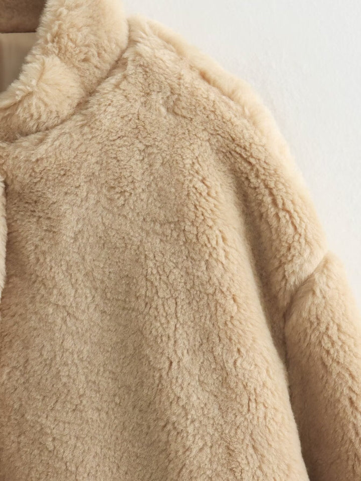 Zwillia - Comfortable and Fluffy Teddy Bear Jacket for Women