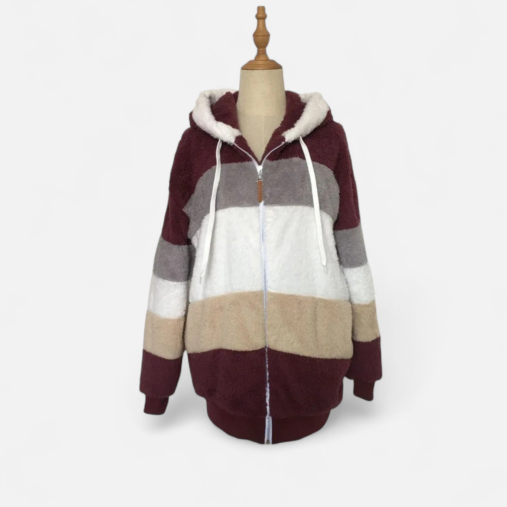 Dorevelle | Damen Oversized Jacke mit Kapuze – Elegante Herbst- und Wintermode