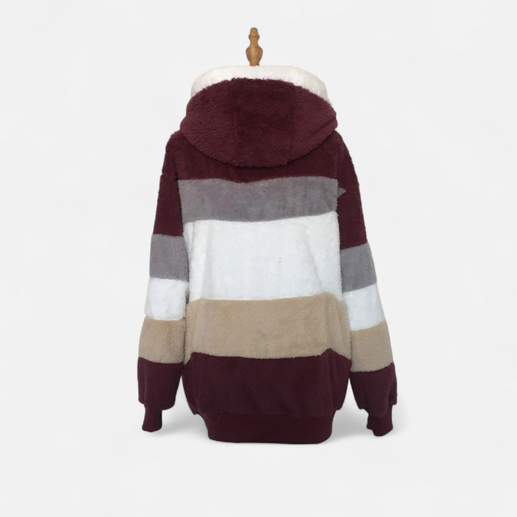 Dorevelle | Damen Oversized Jacke mit Kapuze – Elegante Herbst- und Wintermode