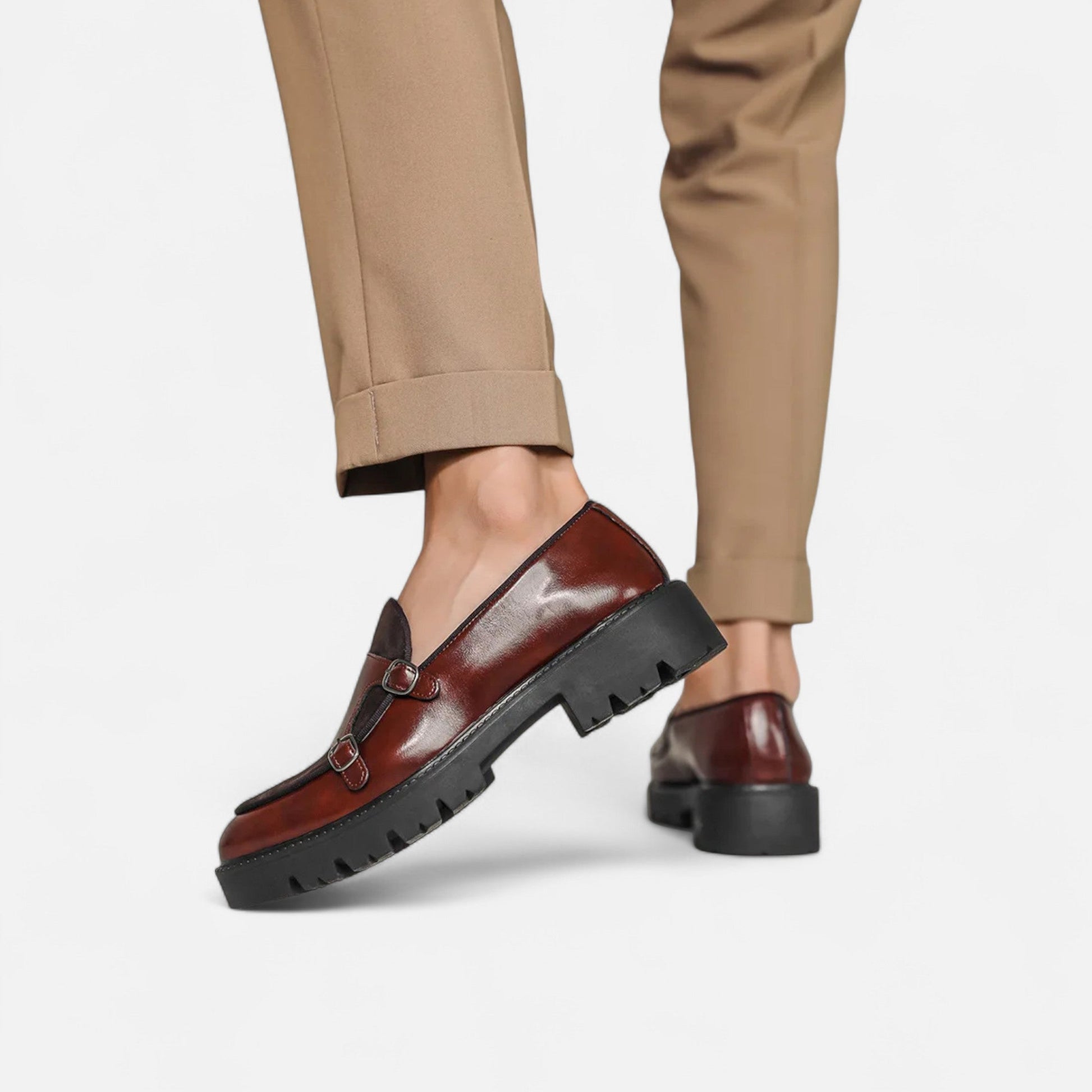 Dorevelle | Herrenschuhe aus Leder – Britische dicken Sohlen für stilvolle Eleganz