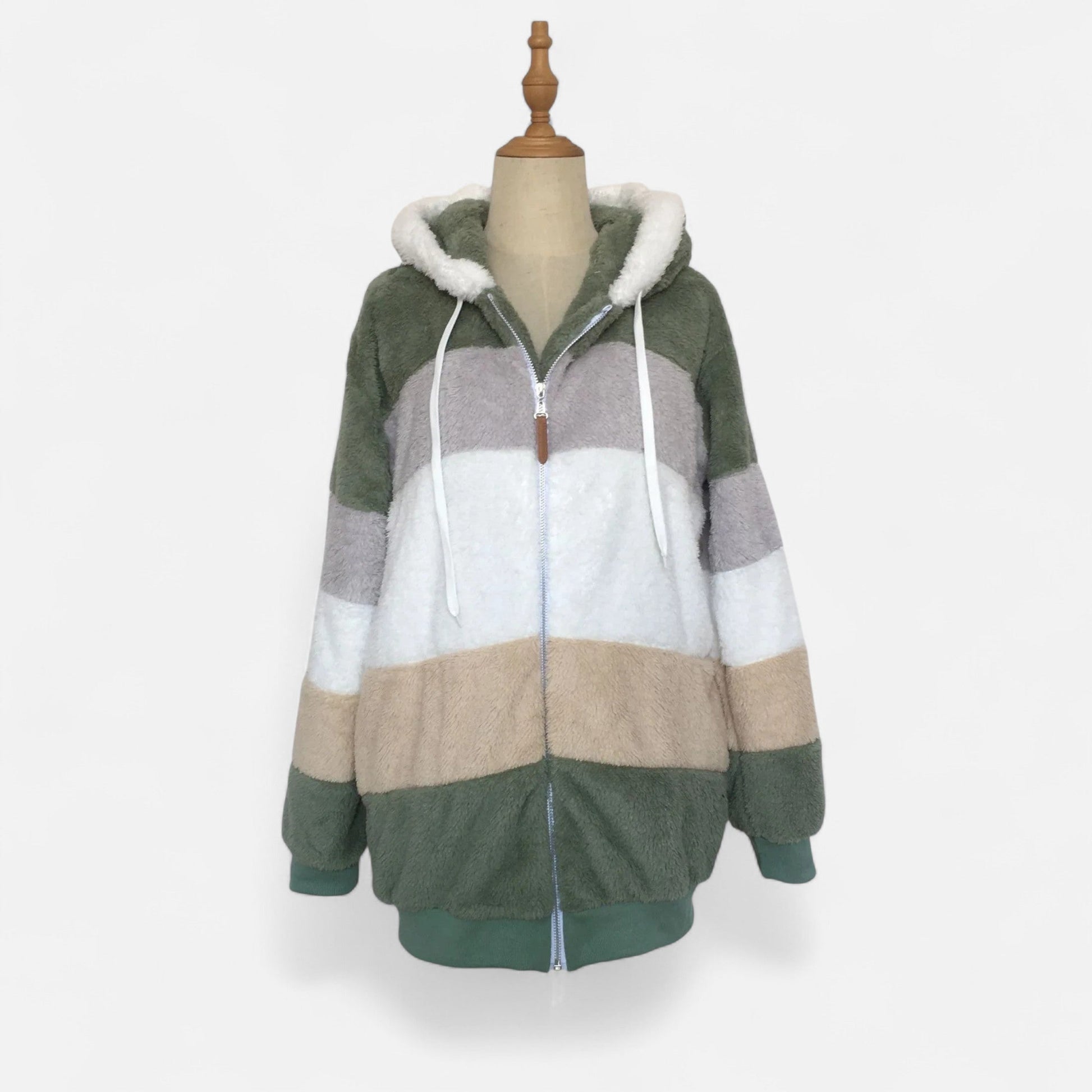 Dorevelle | Damen Oversized Jacke mit Kapuze – Elegante Herbst- und Wintermode