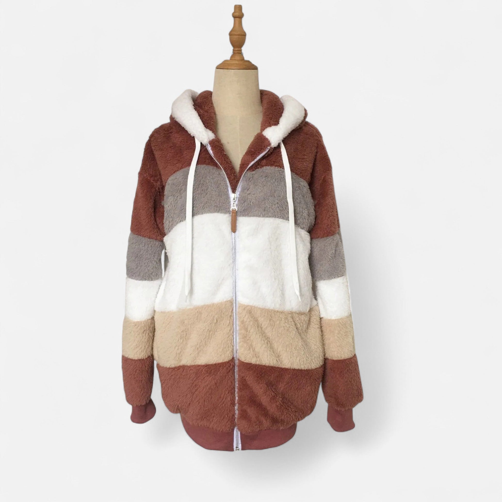 Dorevelle | Damen Oversized Jacke mit Kapuze – Elegante Herbst- und Wintermode