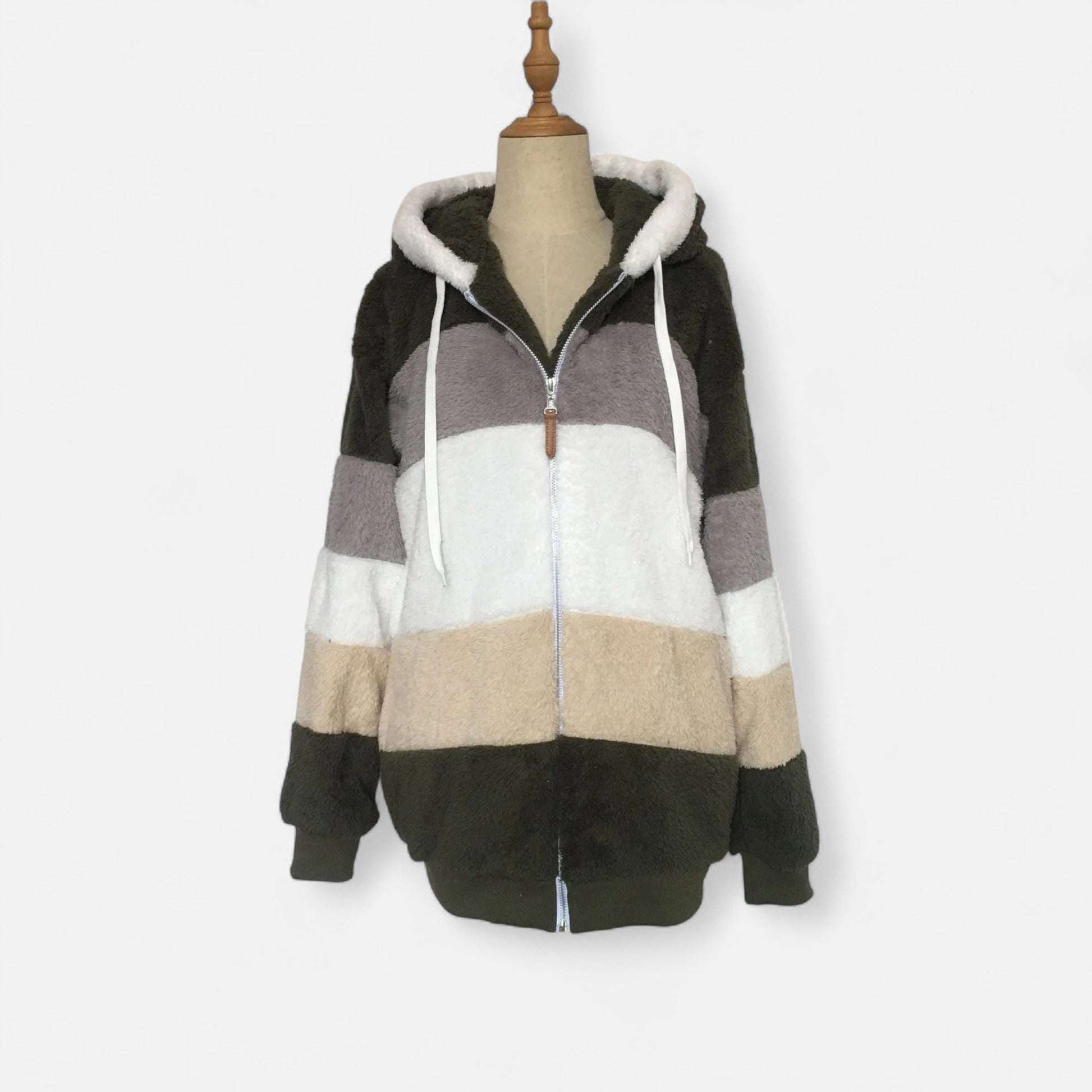 Dorevelle | Damen Oversized Jacke mit Kapuze – Elegante Herbst- und Wintermode
