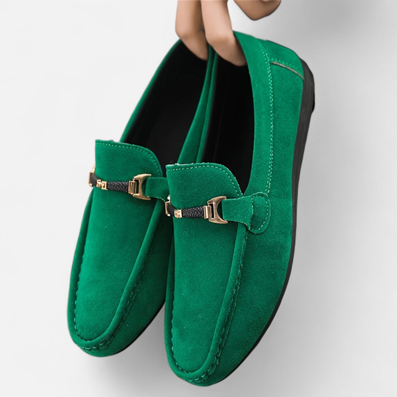 Dorevelle Men’s Classic Slip-On Buckle Loafers for Stylish Comfort