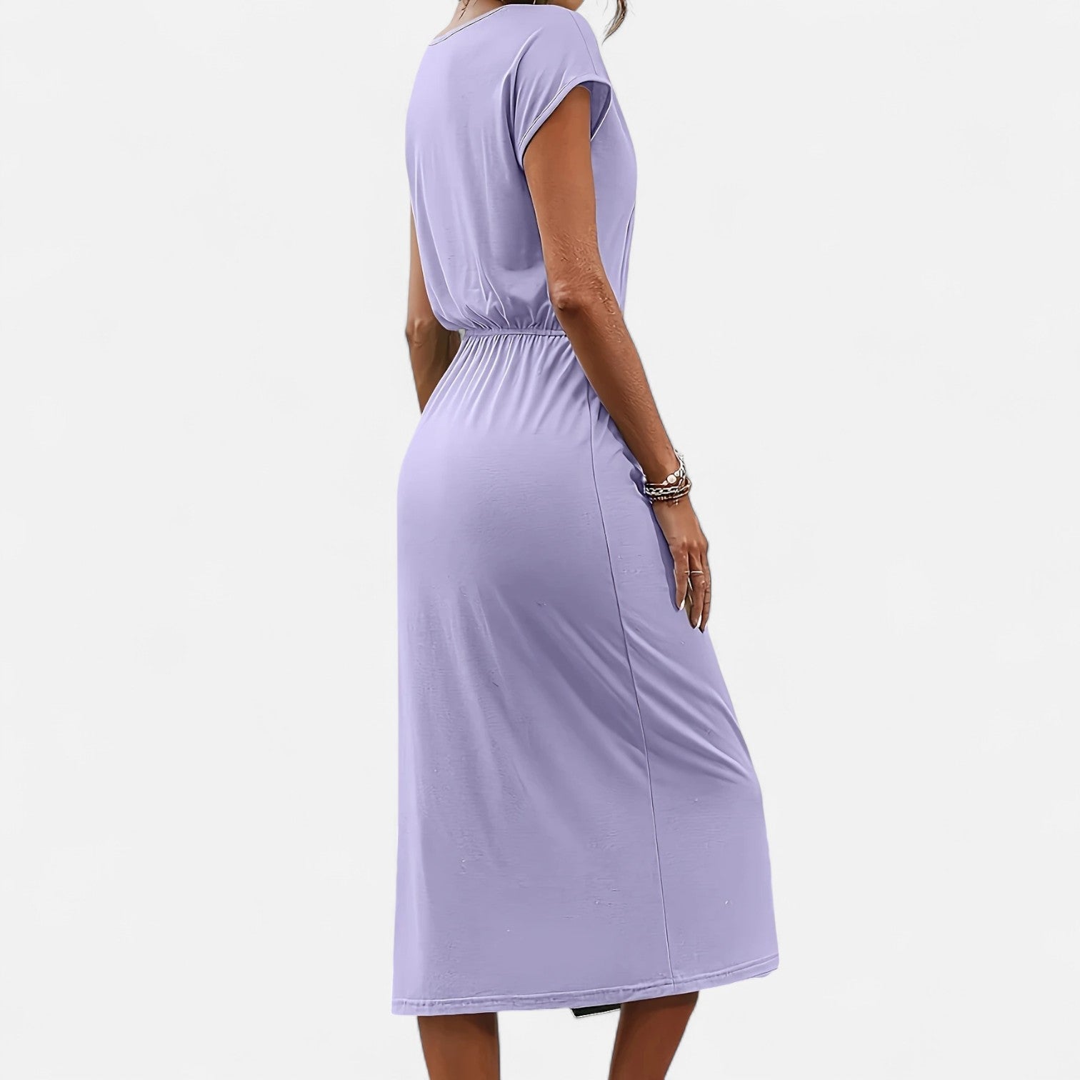 Dorevelle Women's Elegant White Dress with Stylish Heritage Knot Detail