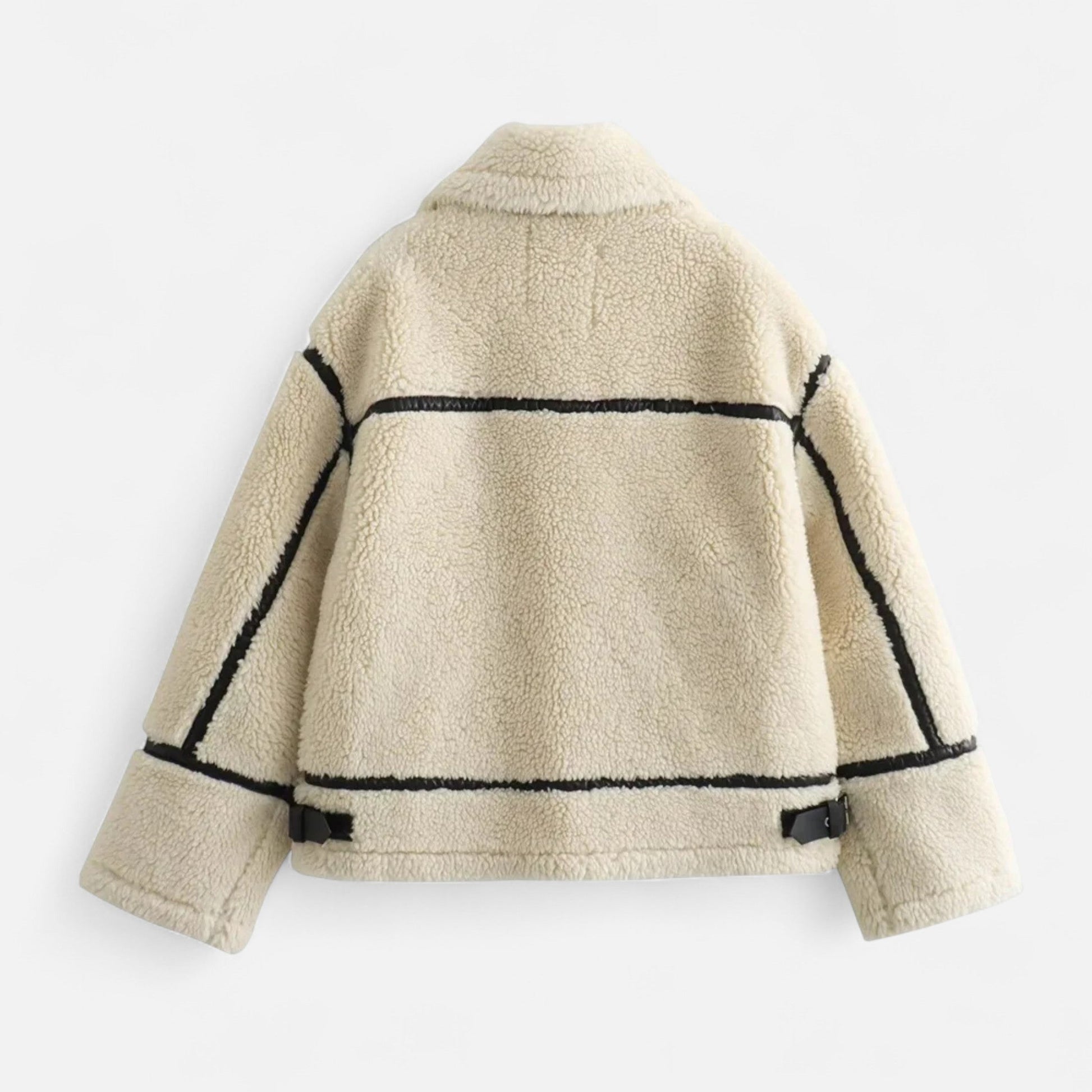 Dorevelle Damen Wollfell-Jacke – Stilvolle Herbst- und Wintereleganz
