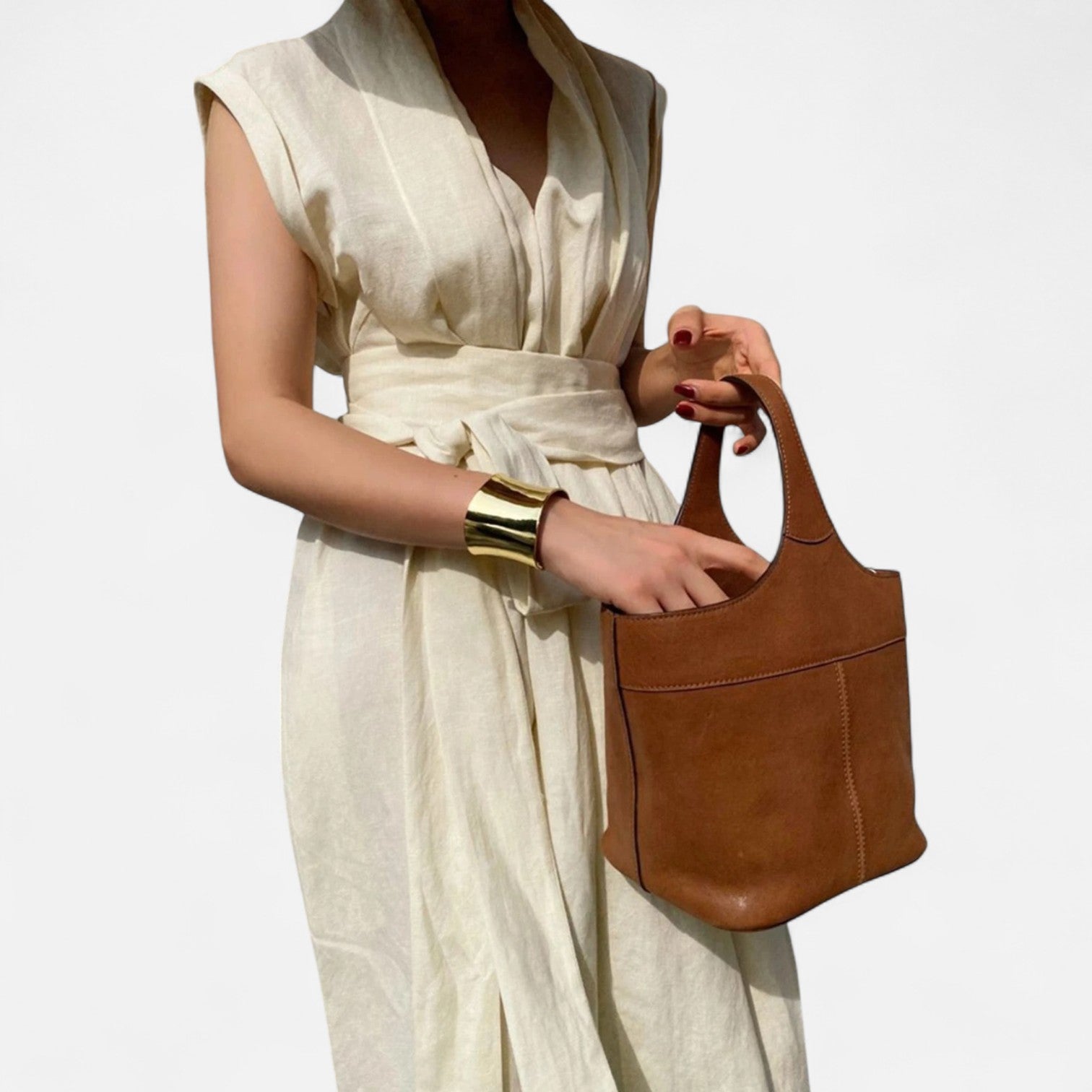 Dorevelle Women's Sleeveless Linen Dress – Elegant Heritage Style for Chic Summery Looks
