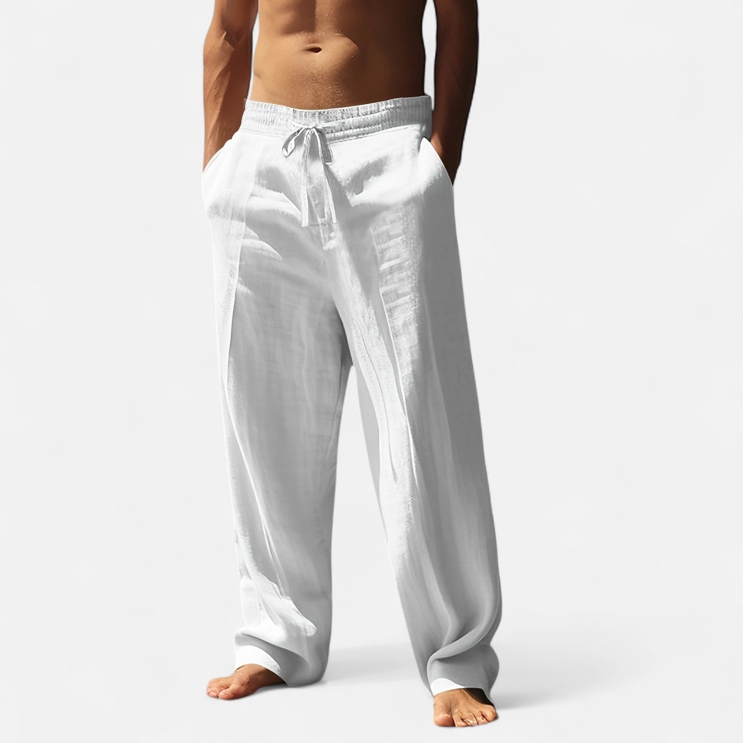 Dorevelle | Men’s Comfortable Relaxed Linen Autumn Pants – Effortless Riviera Style