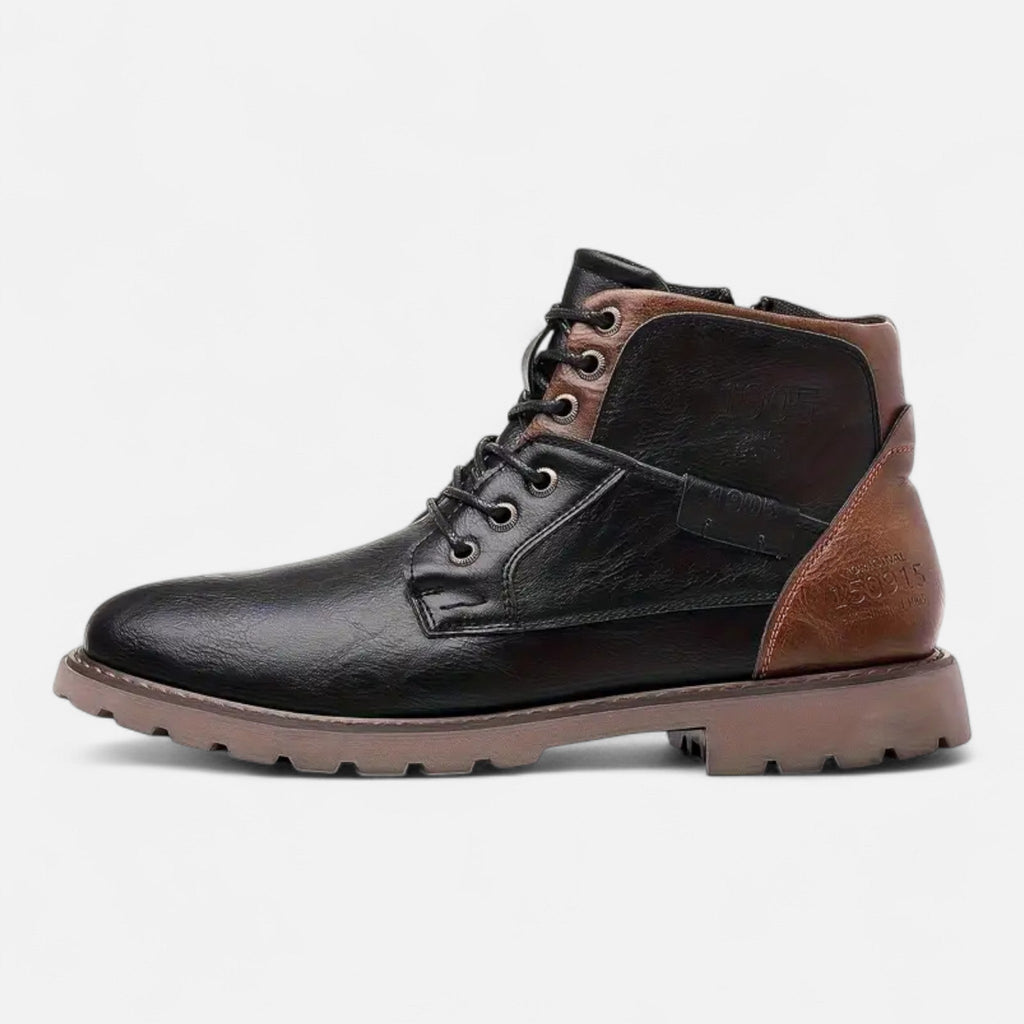 Dorevelle Herren Vintage Leder Schnürstiefel für stilbewusste Männer