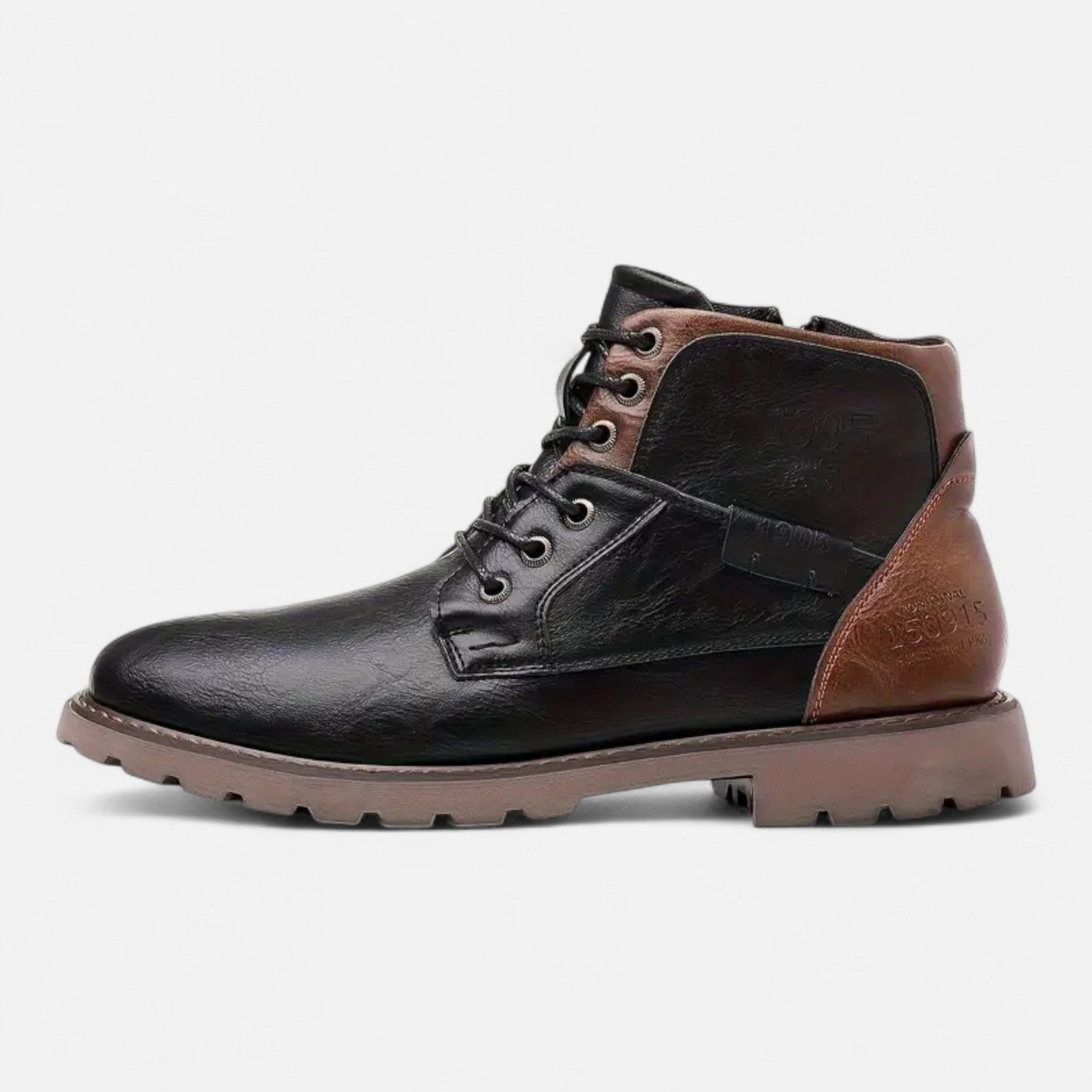 Dorevelle Herren Vintage Leder Schnürstiefel für stilbewusste Männer