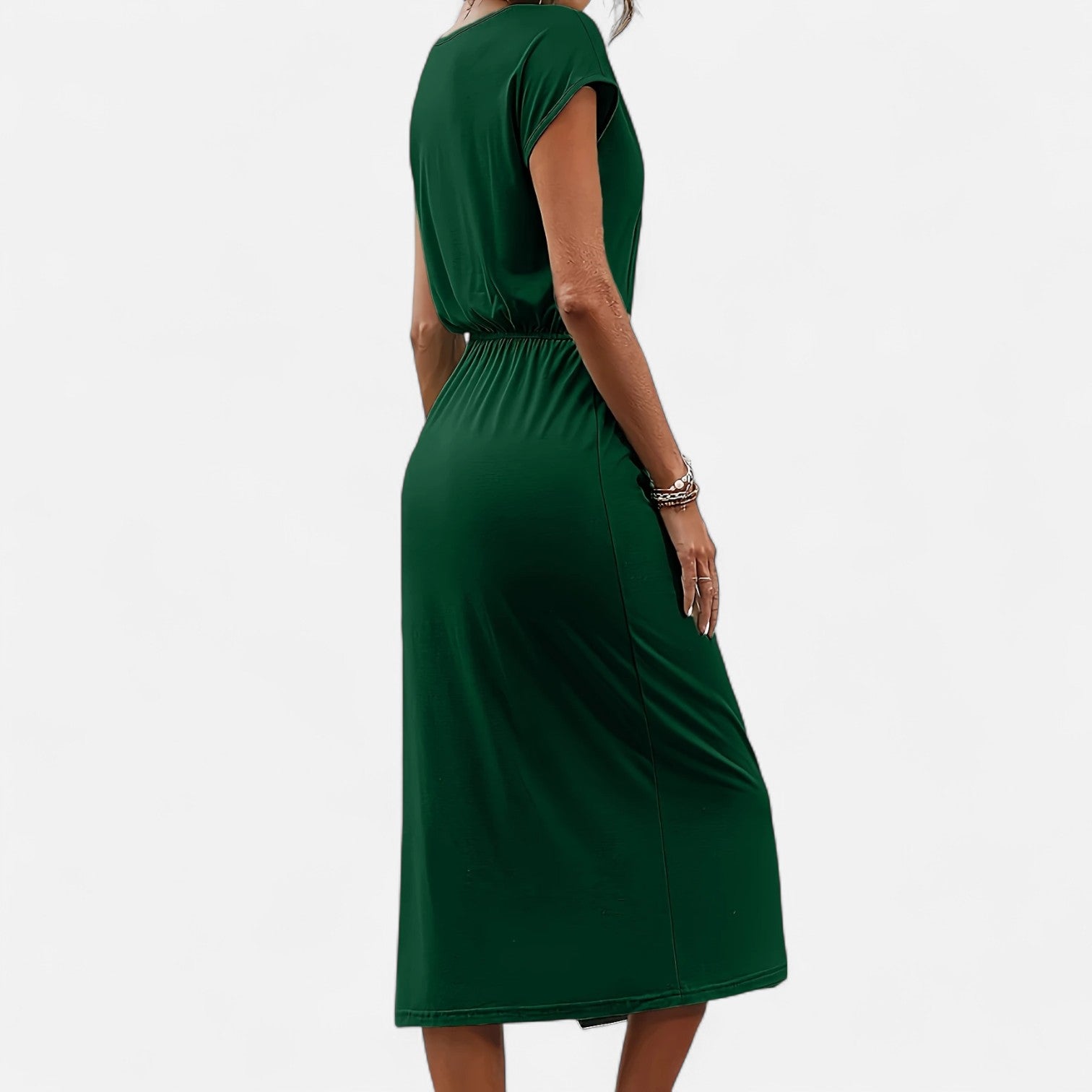 Dorevelle Women's Elegant White Dress with Stylish Heritage Knot Detail