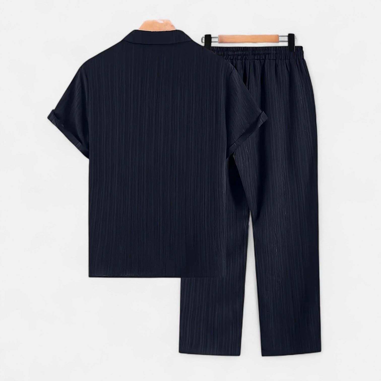Dorevelle Men’s Linen Set – Stylish Riviera Button-Up Comfort