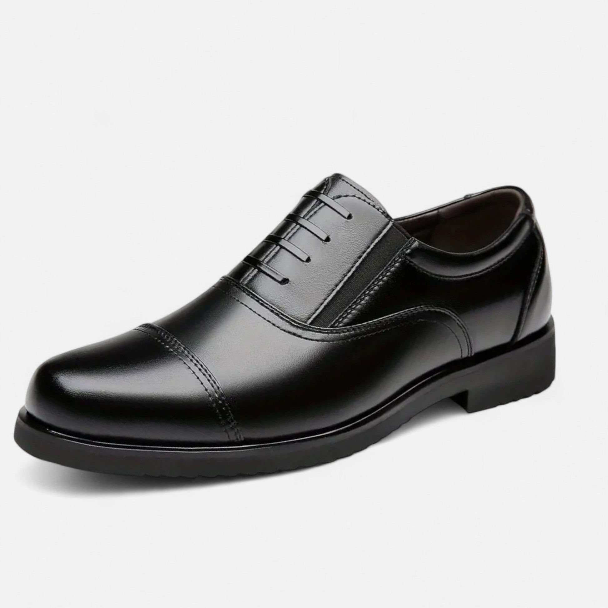 Dorevelle Herren elegante Synthetik-Lederschnürschuhe