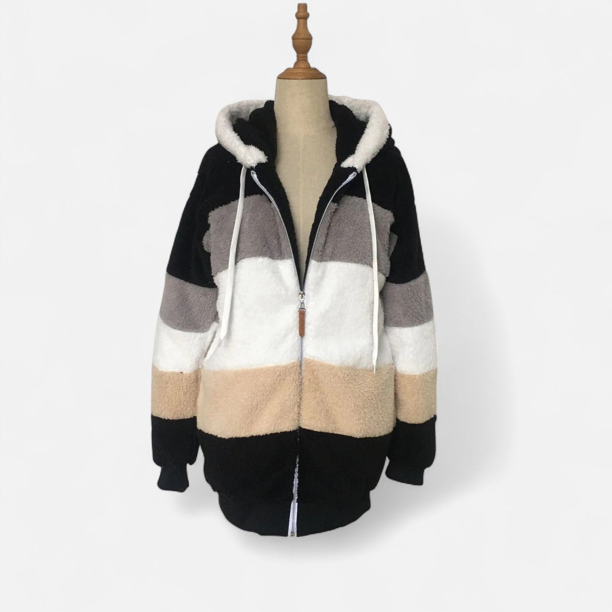 Dorevelle | Damen Oversized Jacke mit Kapuze – Elegante Herbst- und Wintermode