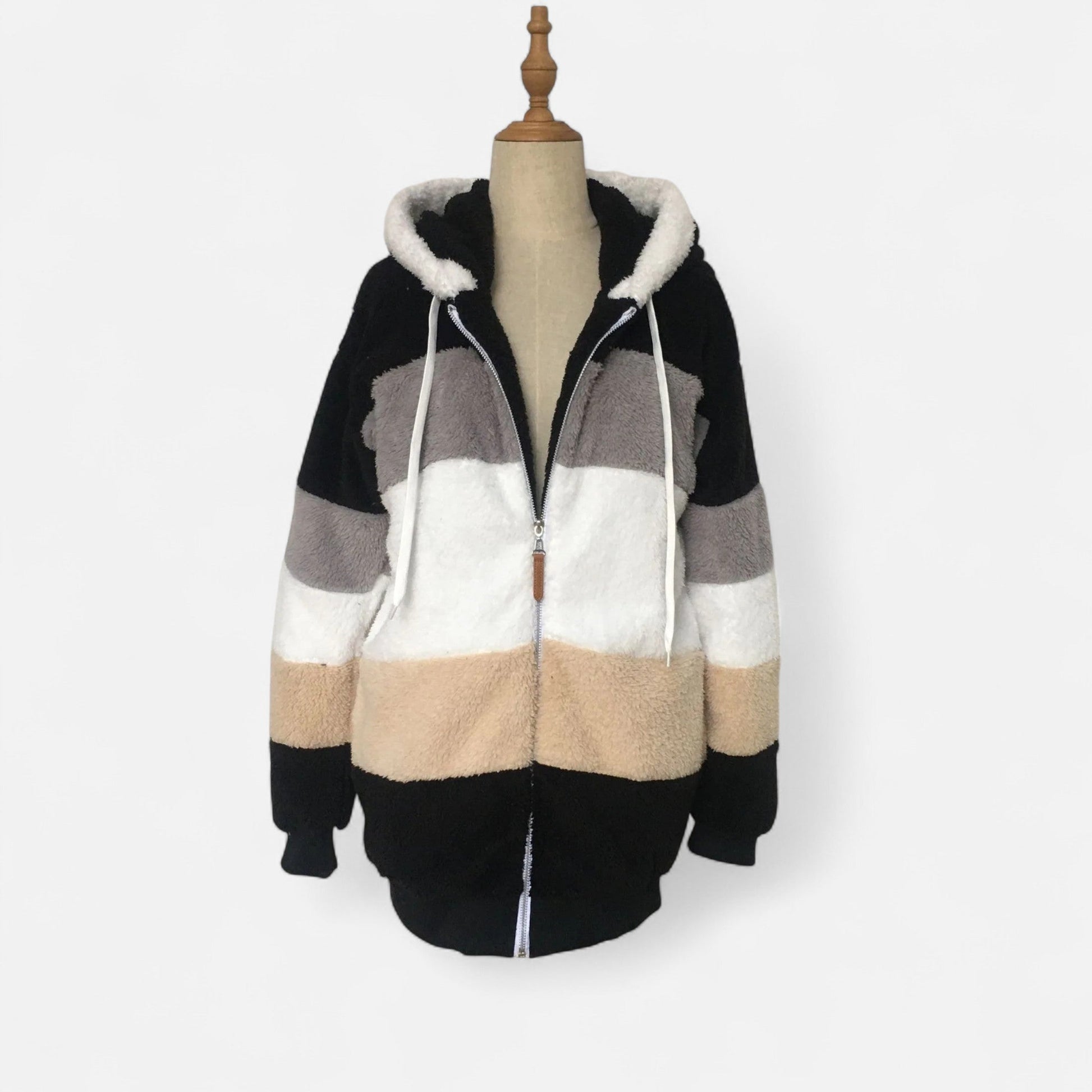 Dorevelle | Damen Oversized Jacke mit Kapuze – Elegante Herbst- und Wintermode