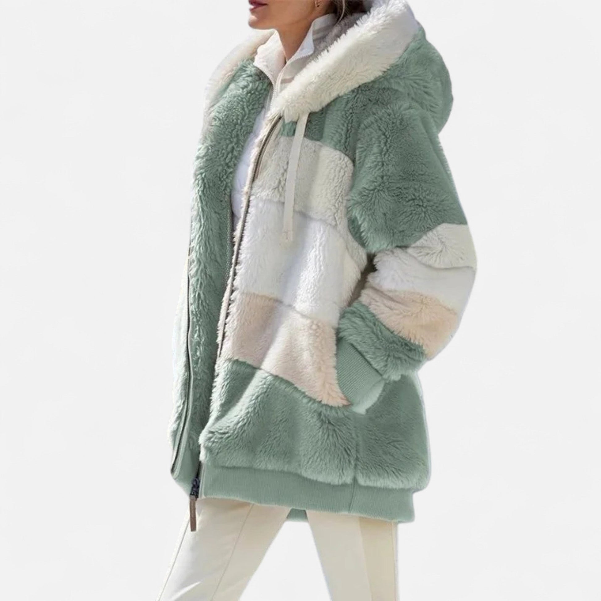 Dorevelle | Damen Oversized Jacke mit Kapuze – Elegante Herbst- und Wintermode