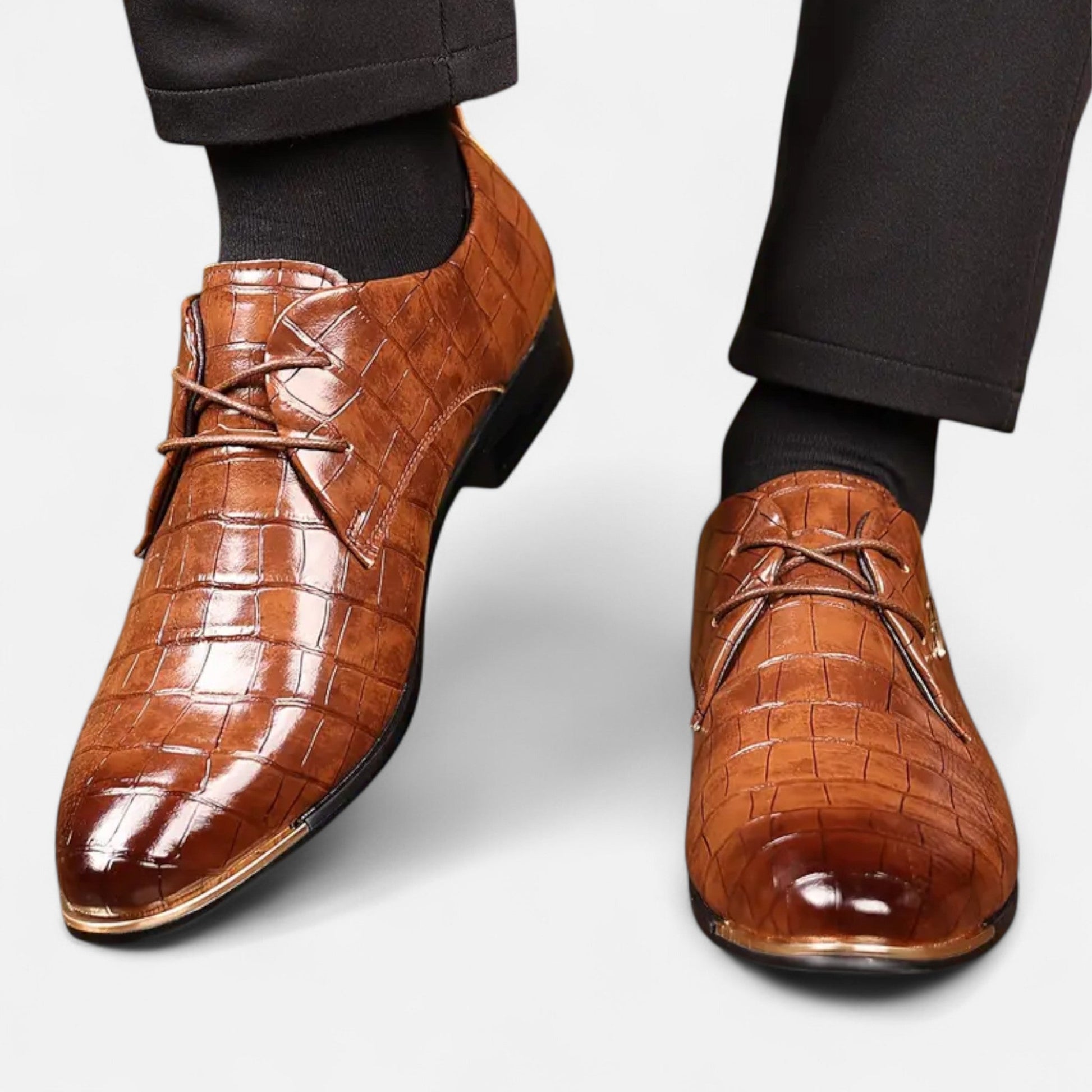 Dorevelle Élégantes Chaussures Formelles en Cuir PU pour Homme
