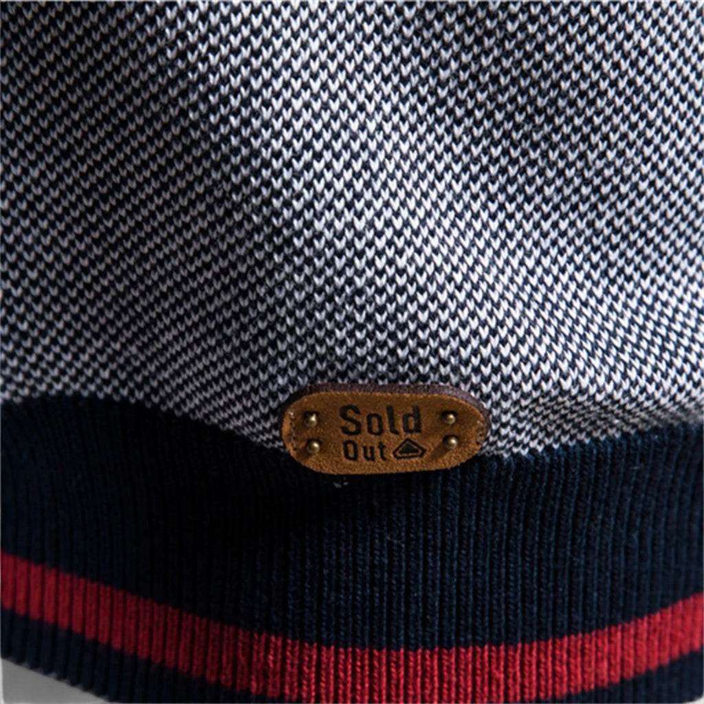 Dorevelle Herren Reißverschluss-Sweater – Hochwertiger Heritage Baumwollstrick