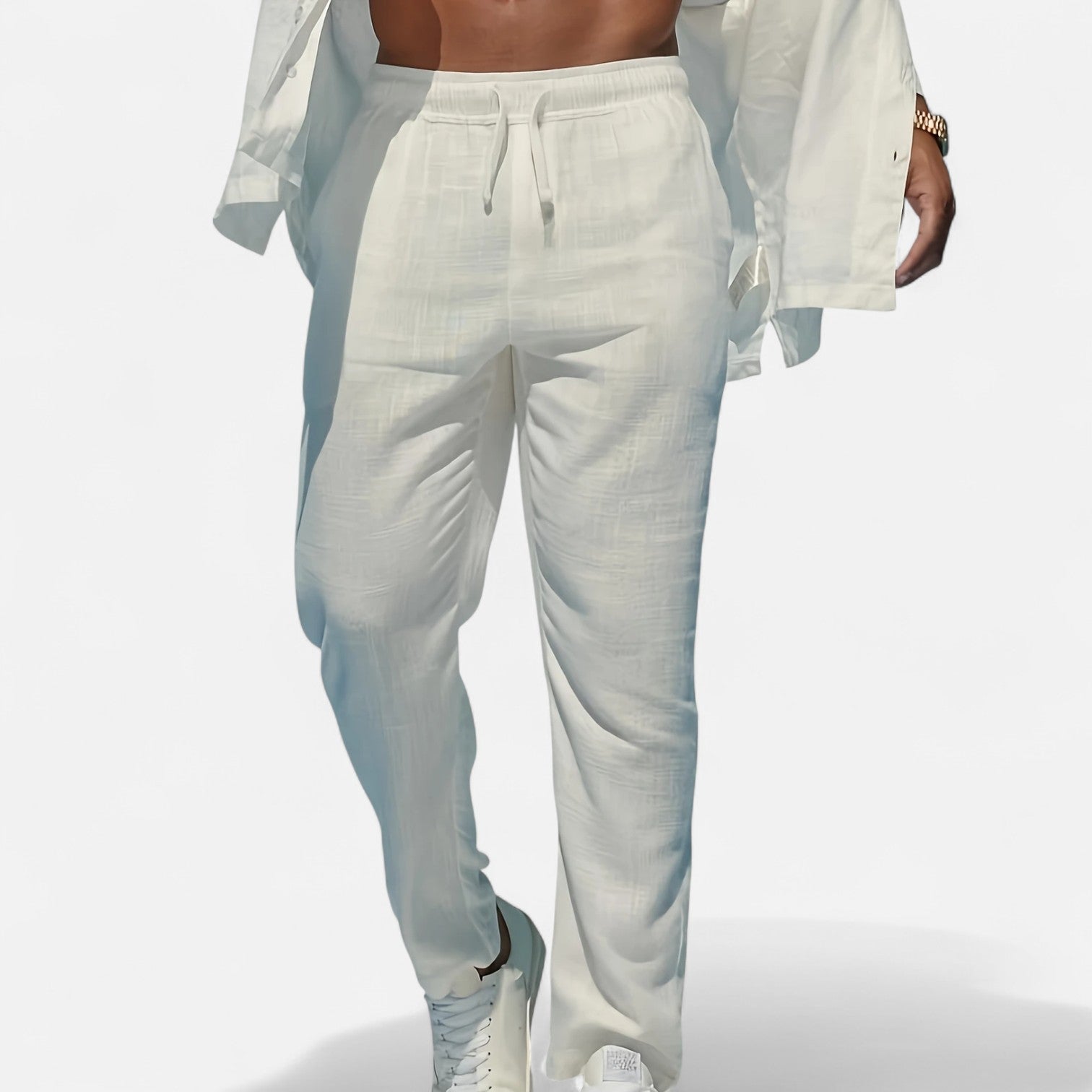 Dorevelle Men’s Linen Trousers – Classic Heritage Relaxed Fit for Ultimate Comfort