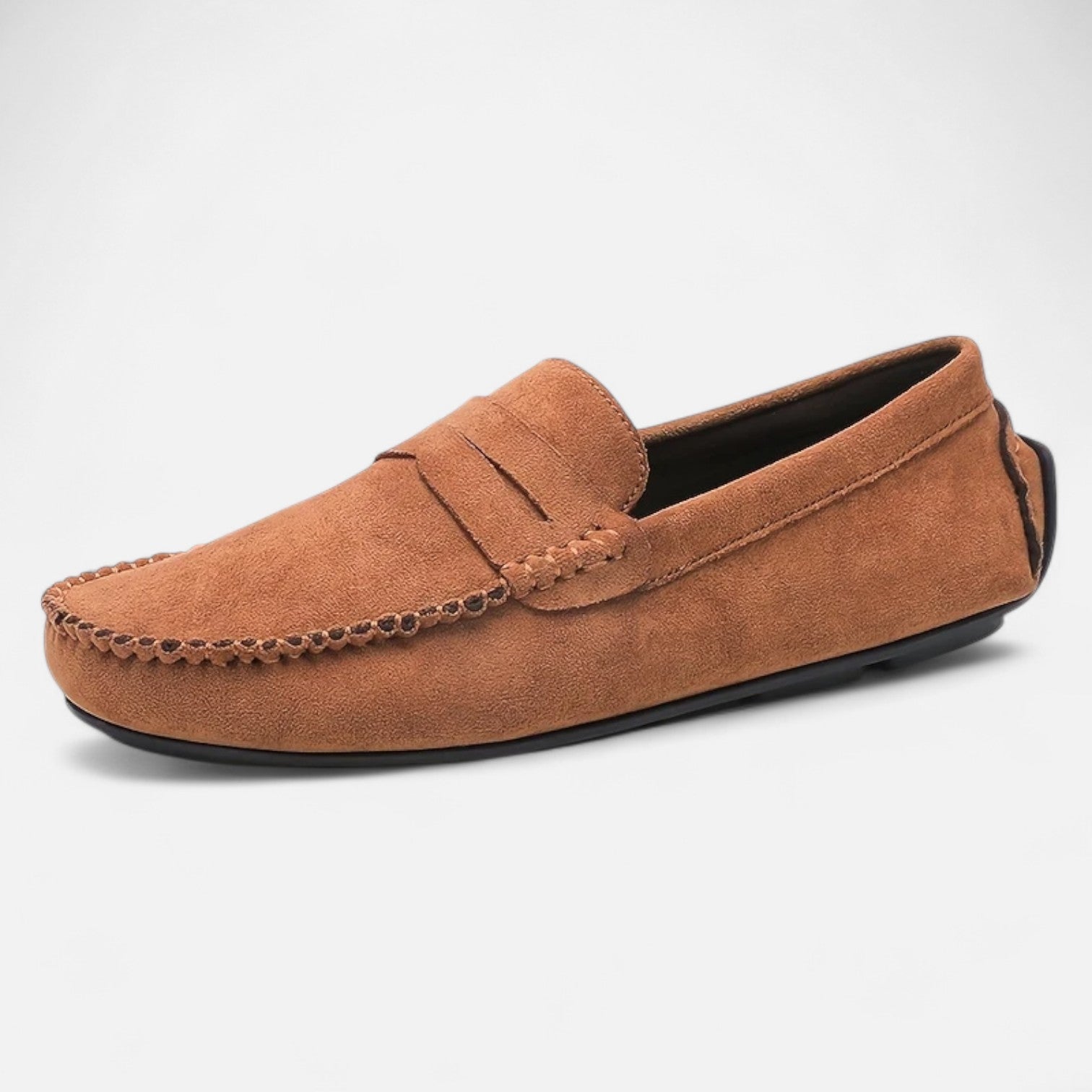 Dorevelle Men's Elegant Leather Slip-On Loafers for Stylish Comfort