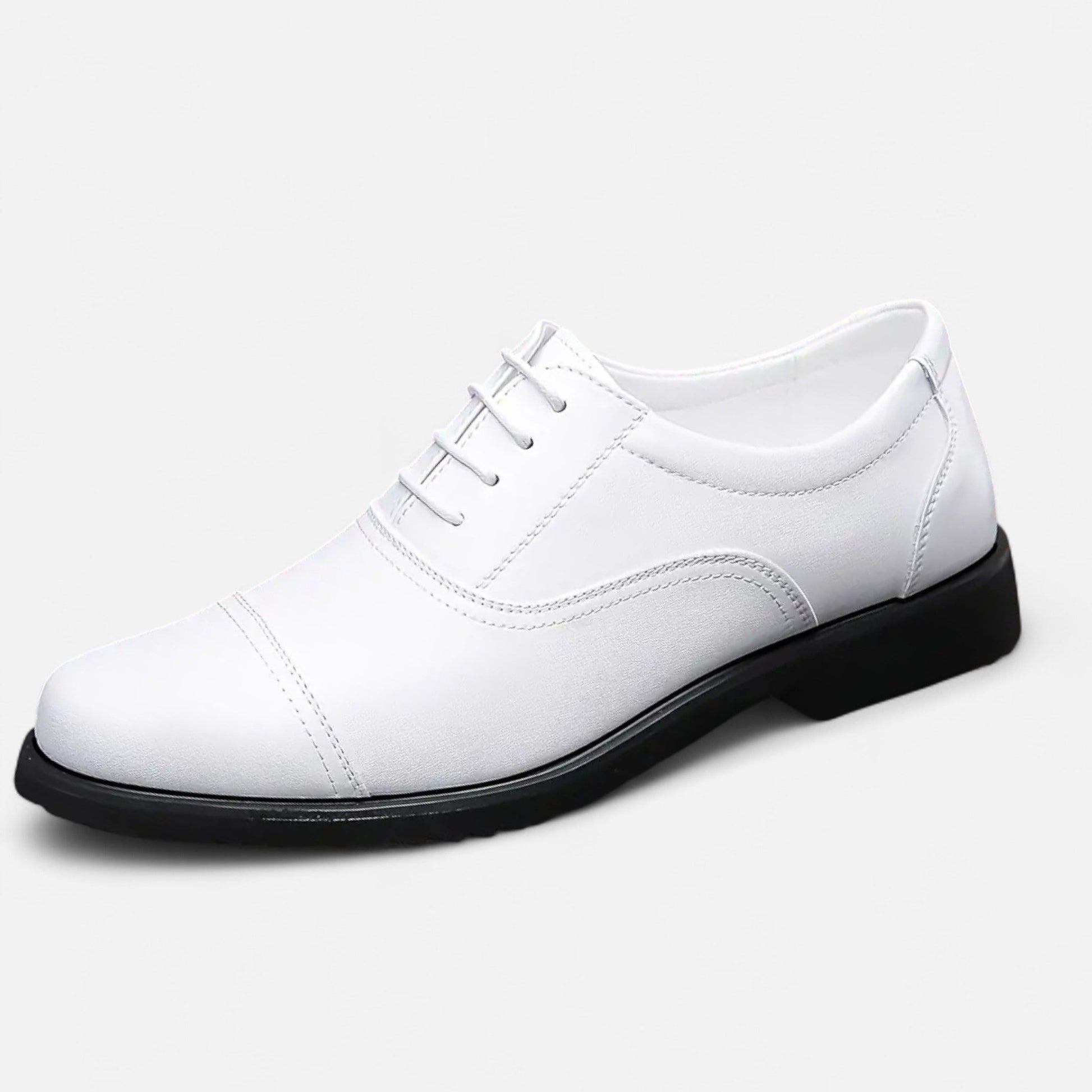 Dorevelle Herren elegante Synthetik-Lederschnürschuhe