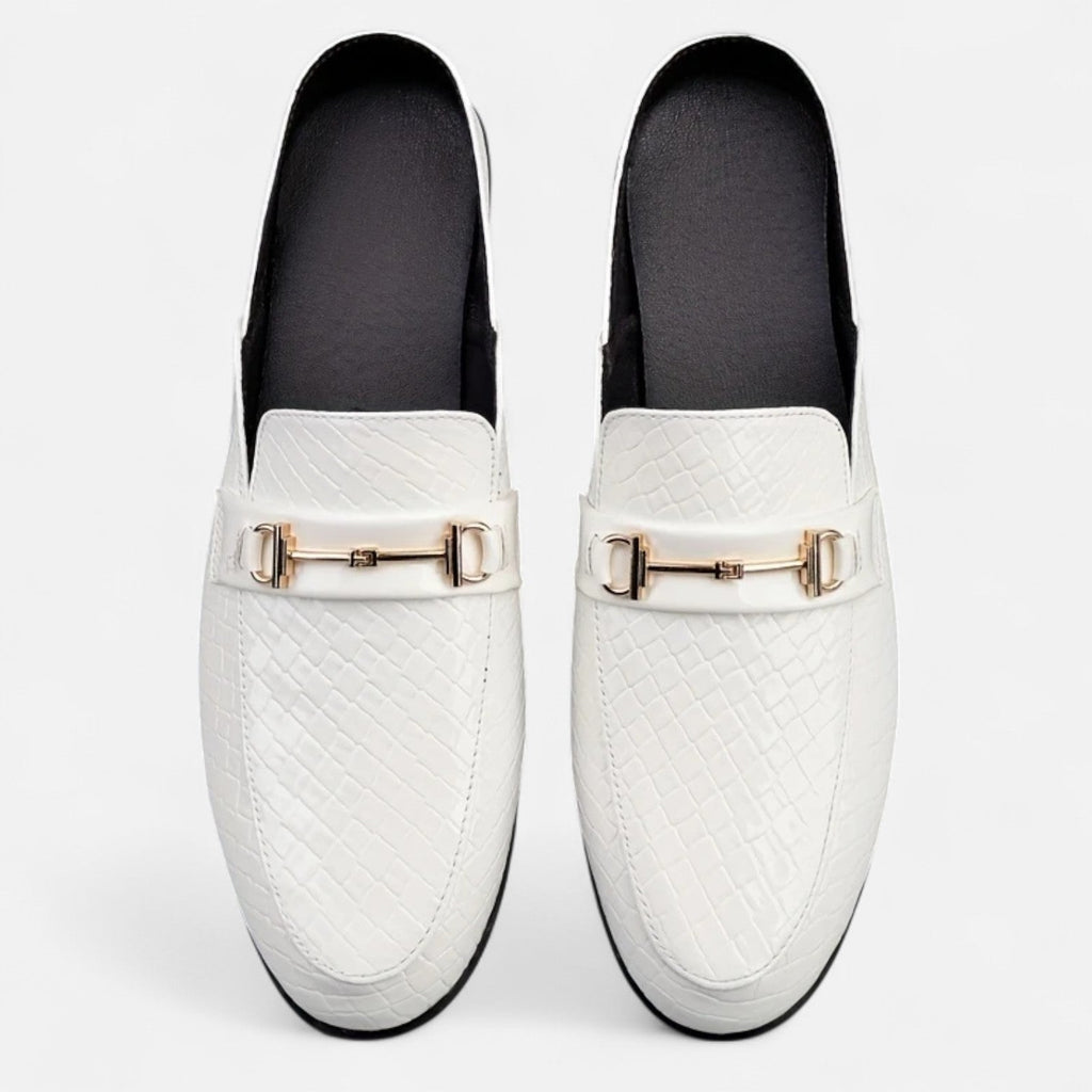 Dorevelle Men’s Dress Loafers with Stylish Buckle & Classic Round Toe Design