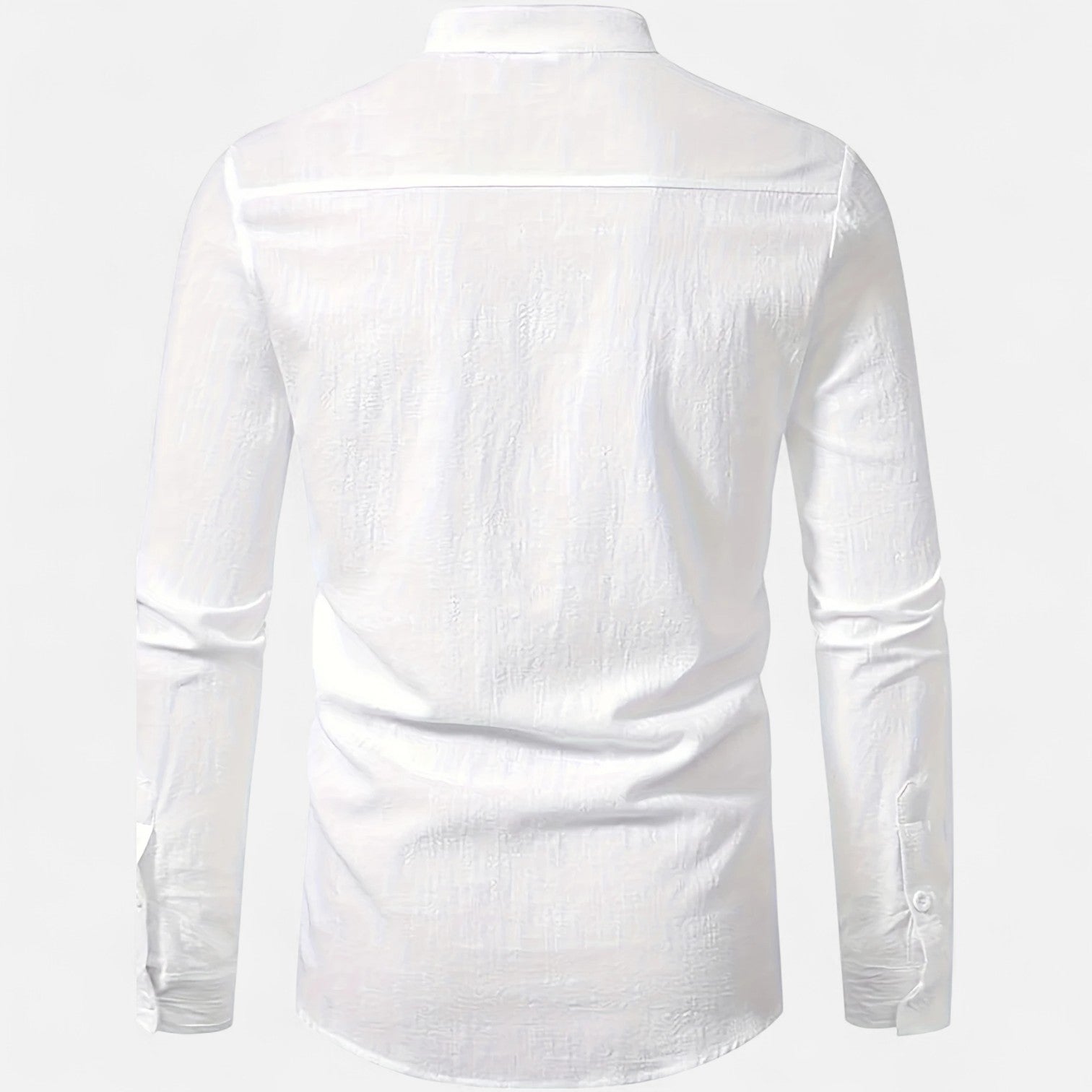Dorevelle Men’s Linen Henley Shirt with Heritage Collarless Design for a Classic and Stylish Look