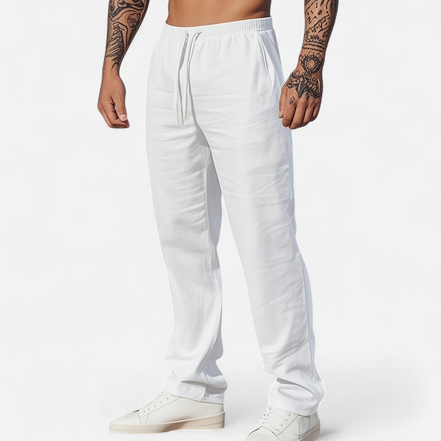 Dorevelle Men’s Linen Trousers – Classic Heritage Relaxed Fit for Ultimate Comfort