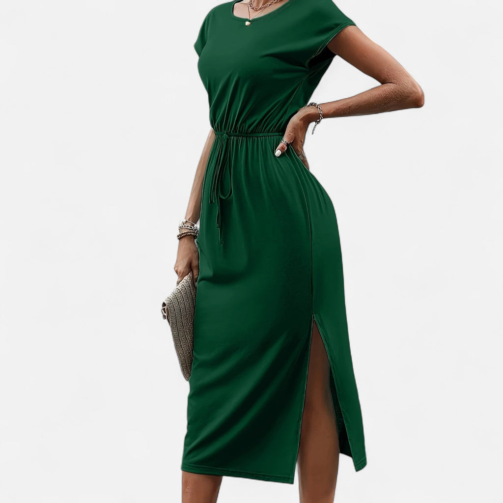 Dorevelle Women's Elegant White Dress with Stylish Heritage Knot Detail