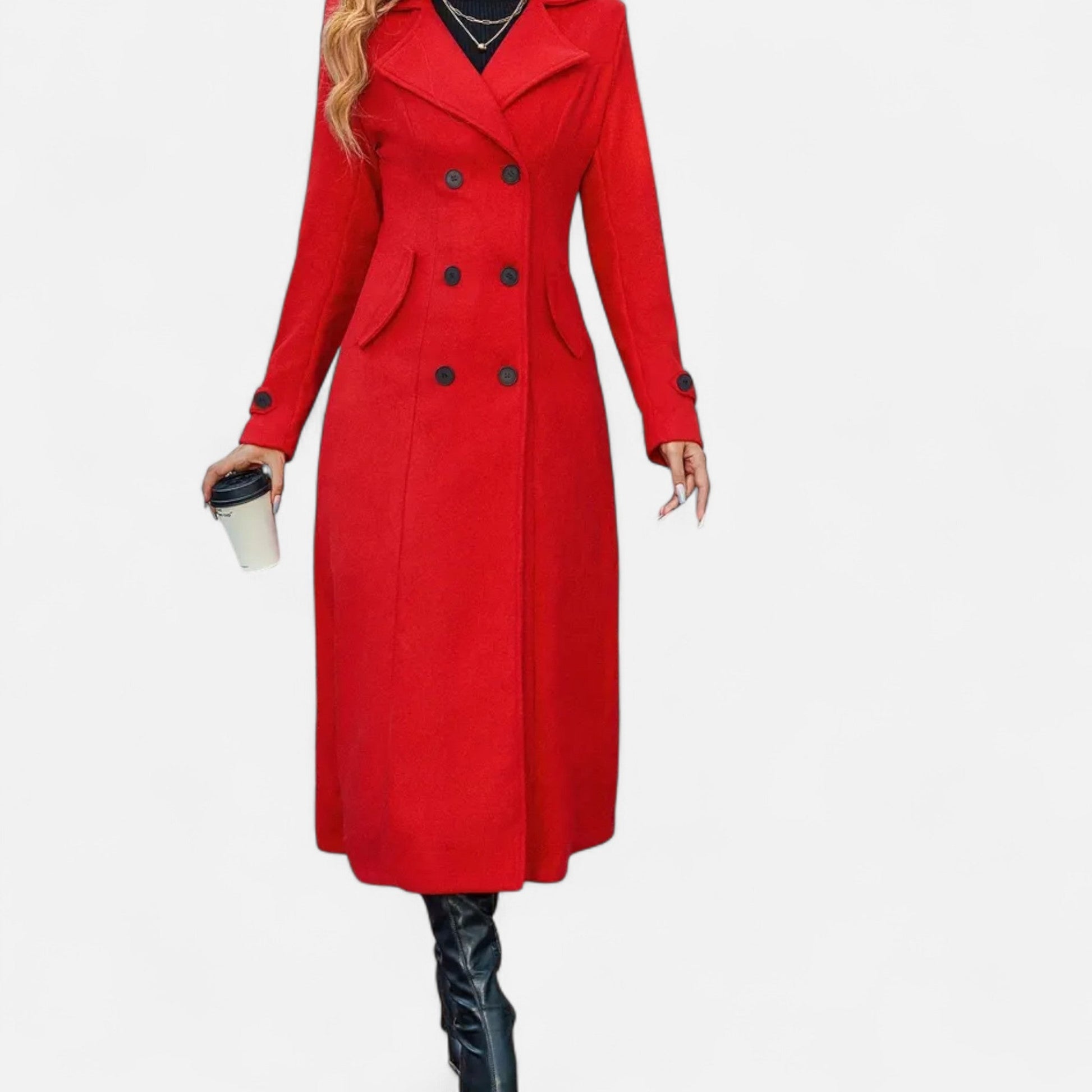 Dorevelle | Élégant manteau long à manches longues pour femmes, parfait pour l'hiver