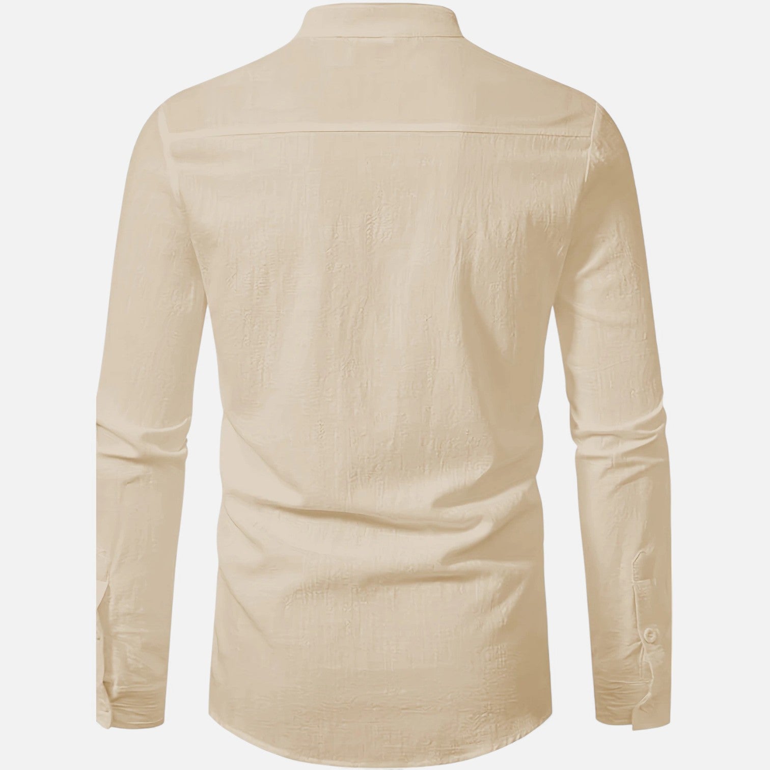 Dorevelle Men’s Linen Henley Shirt with Heritage Collarless Design for a Classic and Stylish Look