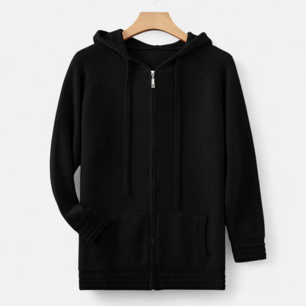 Dorevelle | Men’s Stylish Hooded Cardigan – Cozy and Elegant Winter Knitwear