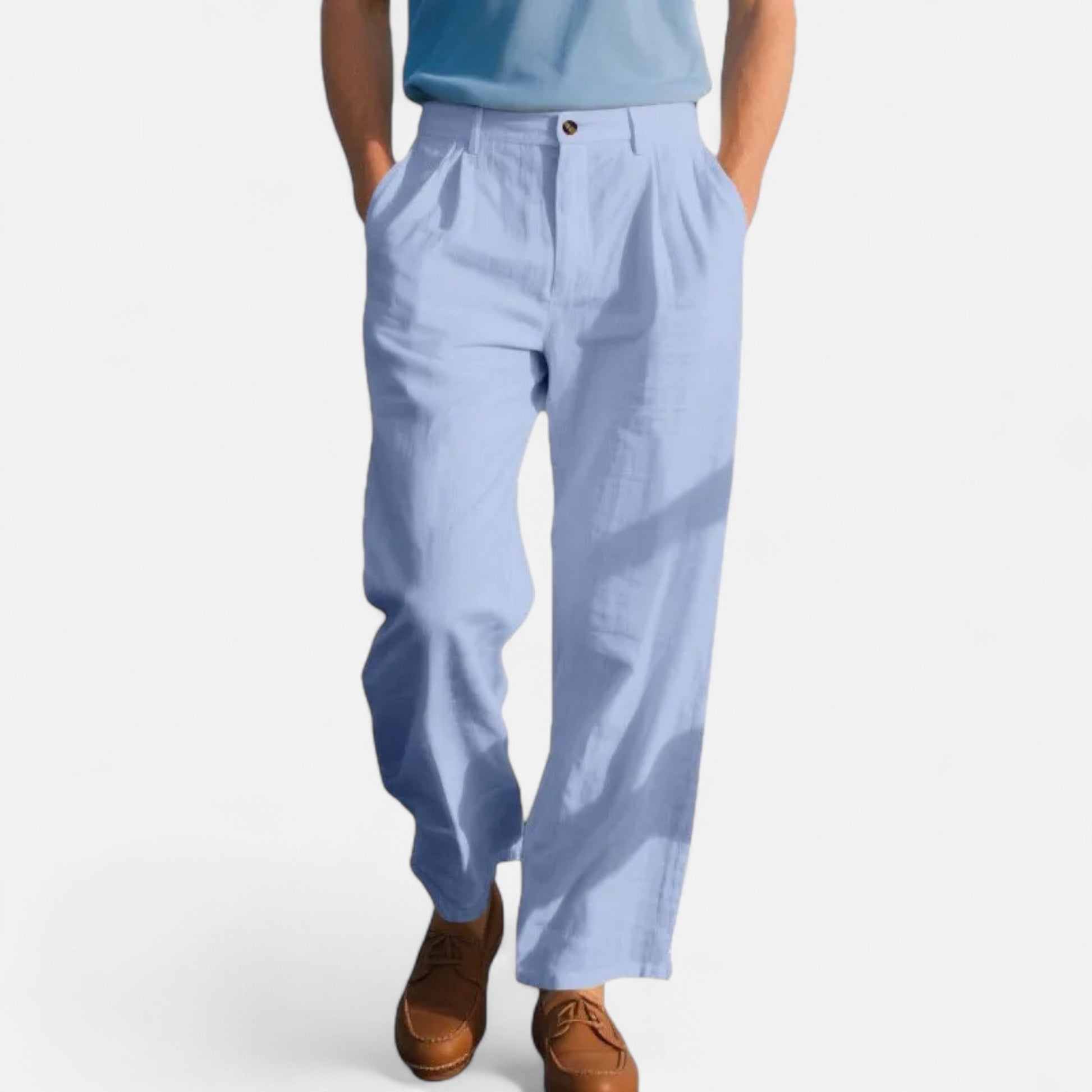 Dorevelle | Herren Leinenhose mit geradem Schnitt – Elegante Business-Mode
