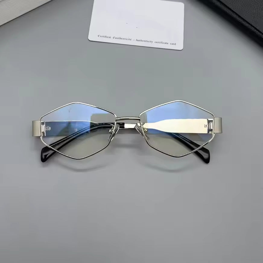 Vintage polygon sunglasses - unisex retro design in a special shape