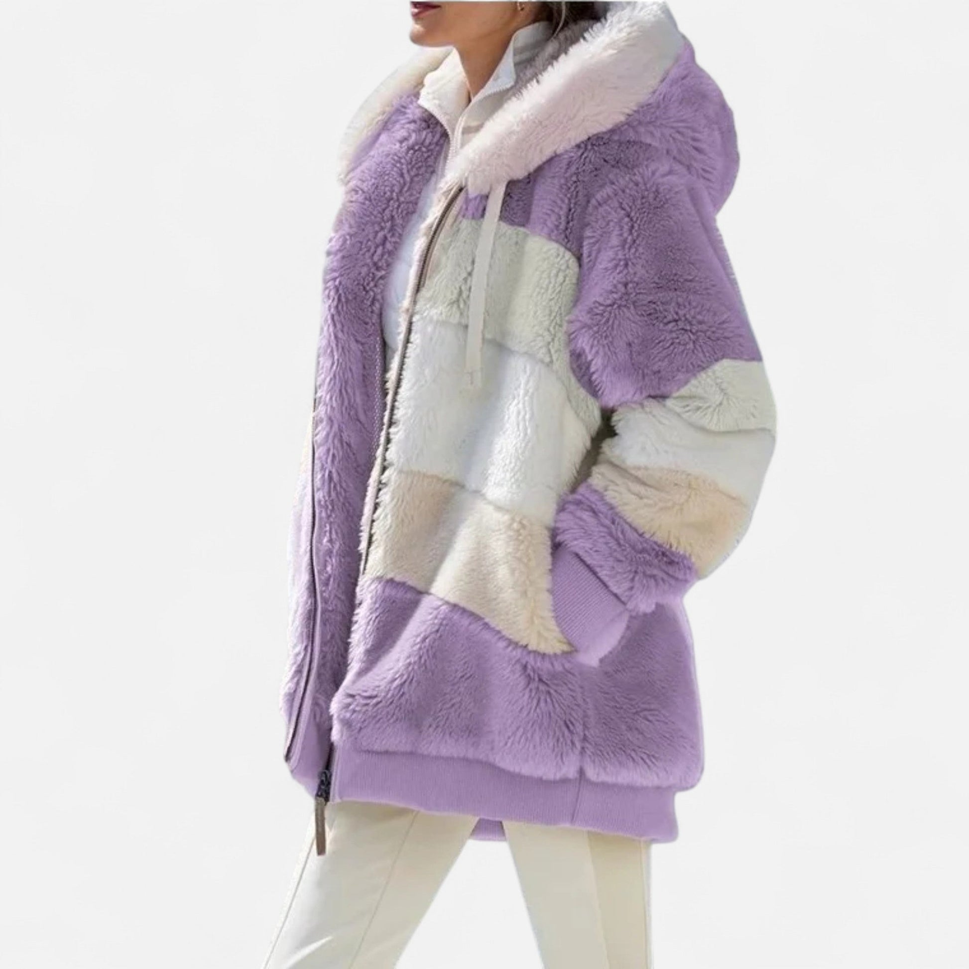 Dorevelle | Damen Oversized Jacke mit Kapuze – Elegante Herbst- und Wintermode