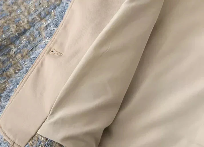 Elegant tweed jackets with fringes, button details, and practical pockets – stylish for women