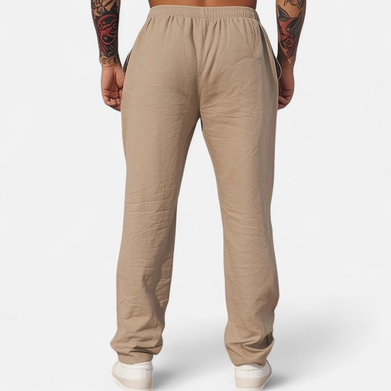 Dorevelle Men’s Linen Trousers – Classic Heritage Relaxed Fit for Ultimate Comfort